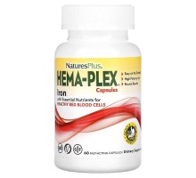 NaturesPlus, Hema-Plex, комплекс с железом, 60 капсул быстрого действия