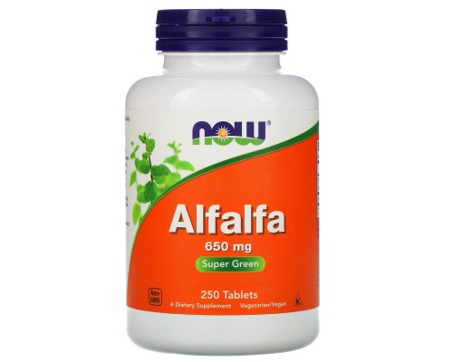 Люцерна Now Foods (Alfalfa) 650 мг 250 таблеток