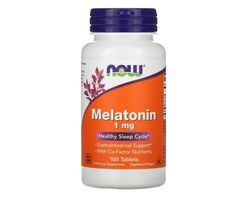 Мелатонін Now Foods (Melatonin) 1 мг 100 таблеток