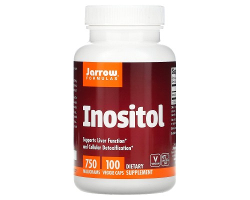 Інозитол, Inositol, Jarrow Formulas, 750 мг, 100 вегетаріанські капсули