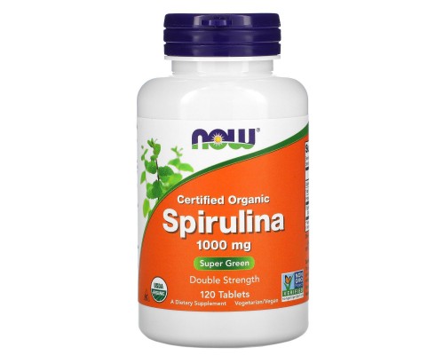 Спирулина Now Foods (Spirulina) 1000 мг 120 таблеток