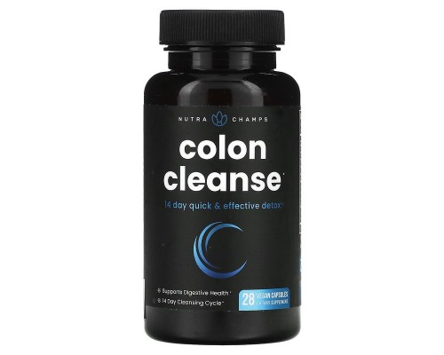 Очищувальна суміш NutraChamps (Colon Cleanse) 28 веганських капсул