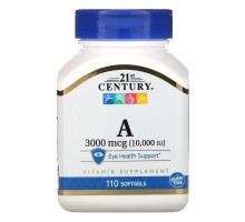 Витамин A 21st Century (Vitamin A) 10000 МЕ 110 капсул