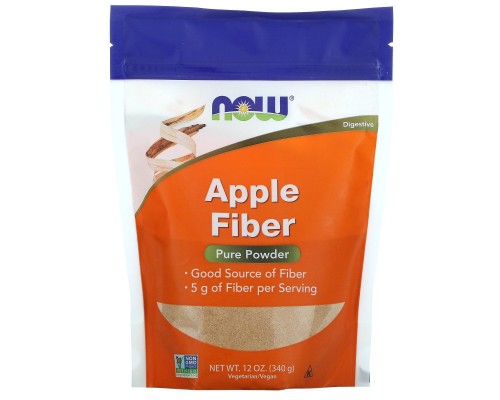 Яблочная клетчатка Now Foods (Pure Apple Fiber) 340 г