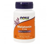 Мелатонин Now Foods (Melatonin) 5 мг 60 капсул