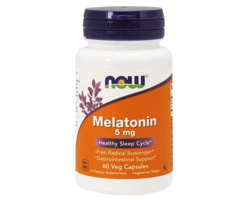 Мелатонин Now Foods (Melatonin) 5 мг 60 капсул