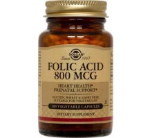 Фолиевая кислота Solgar (Folic Acid) 800 мкг 100 капсул