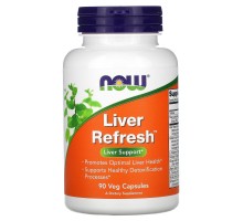 Препарат для печени Now Foods (Liver Refresh ™ with Milk Thistle Extract) 90 вегетарианских капсул