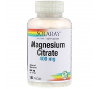 Цитрат магния Solaray (Magnesium Citrate) 400 мг 180 капсул