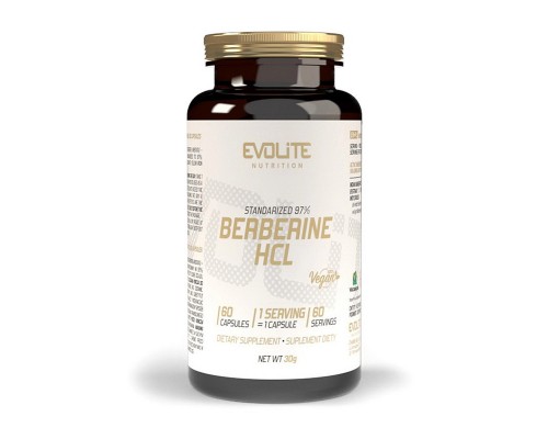 Берберин HCL Evolite Nutrition (Berberine) 400 мг, 60 капсул