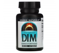 ДІМ (Дііндолілметан), DIM (Diindolylmethane), Source Naturals, 200 мг, 60 таблеток