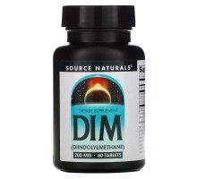 ДІМ (Дііндолілметан), DIM (Diindolylmethane), Source Naturals, 200 мг, 60 таблеток