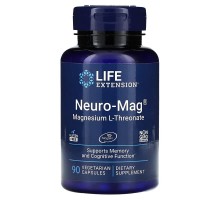 Life Extension, Neuro-Mag, магний L-треонат, 90 вегетарианских капсул