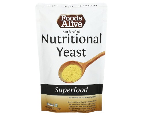 Дріжджі живильні Foods Alive (Superfood Non-Fortified Nutritional Yeast) 170 г