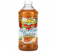 Яблучний оцет з маткою Dynamic Health Laboratories (Apple Cider Vinegar with Mother) 473 мл