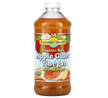 Яблучний оцет з маткою Dynamic Health Laboratories (Apple Cider Vinegar with Mother) 473 мл