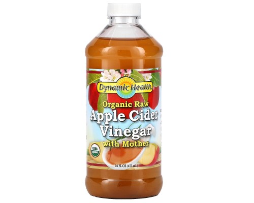 Яблучний оцет з маткою Dynamic Health Laboratories (Apple Cider Vinegar with Mother) 473 мл