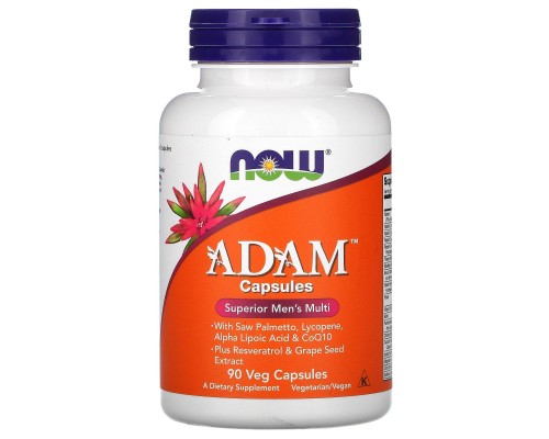 Витамины для мужчин Адам Now Foods (Adam Men's Multi) 90 капсул