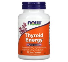 Витамины для щитовидной железы энергия Now Foods (Thyroid Energy) 90 растительных капсул