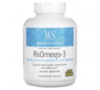 Natural Factors, WomenSense, RxOmega-3, 120 м'яких таблеток Enteripure