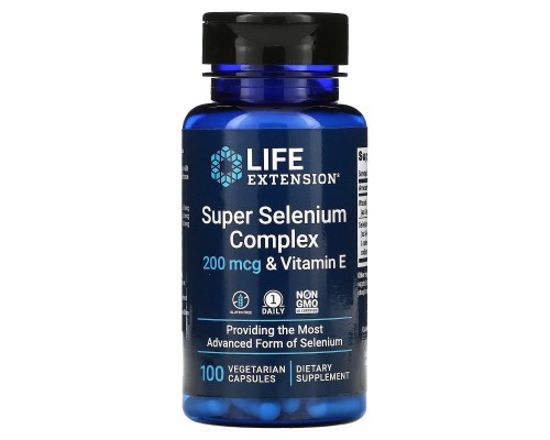 Cелен суперкомплекс Life Extension (Super Selenium Complex) 100 вегетаріанських капсул