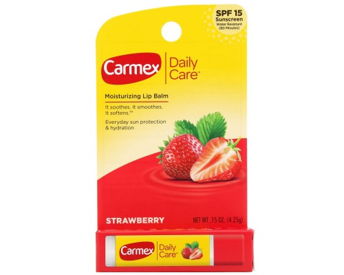 Бальзам для губ клубника Carmex (Lip Balm) 4.25 г