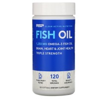 Рыбий жир RSP Nutrition (Fish Oil) 1250 мг 120 капсул