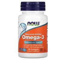 Омега 3 Now Foods (Omega-3) 30 капсул