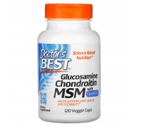 Глюкозамин хондроитин с OptiMSM Doctor's Best (Glucosamine Chondroitin MSM) 120 капсул