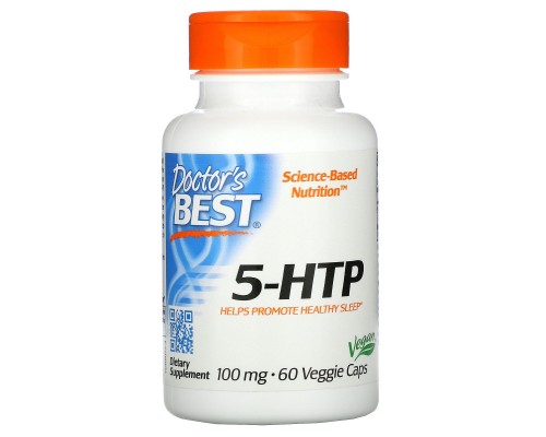 5-гидрокситриптофан, 5-HTP, Doctor's Best, 100 мг, 60 вегетарианских капсул