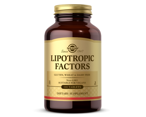 Ліпотропні фактори Solgar (Lipotropic Factors) 100 таблеток