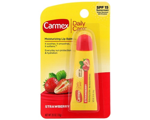 Бальзам для губ з полуницею SPF 15 Carmex (Lip Balm) 10 г