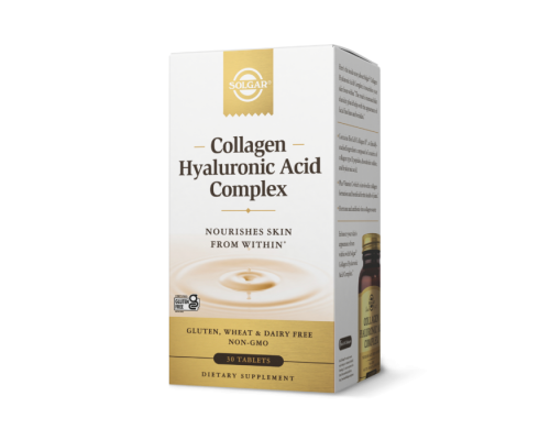 Коллаген и Гиалуроновая кислота комплекс Solgar (Collagen Hyaluronic Acid Complex) 30 таблеток