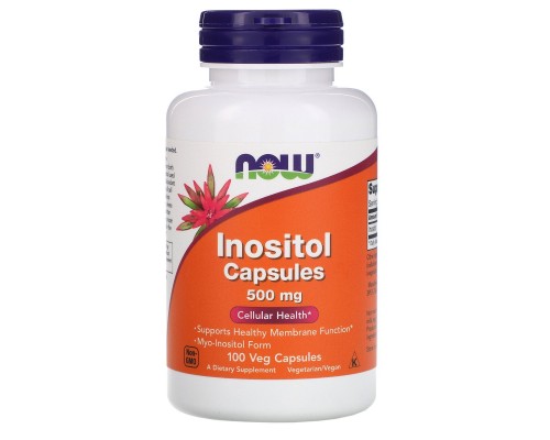 Інозитол Now Foods (Inositol Capsules) 500 мг 100 капсул