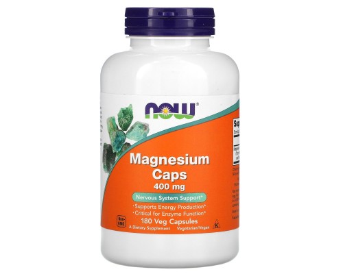 Магний Now Foods (Magnesium) 400 мг 180 капсул