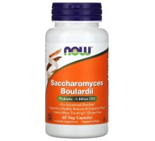 Сахаромицеты Буларди Now Foods (Saccharomyces Boulardii) 60 растительных капсул