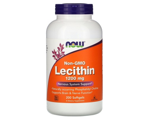 Лецитин Now Foods (Lecithin) 1200 мг 200 капсул