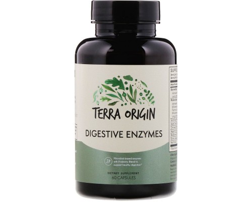 Пищеварительные ферменты Terra Origin (Digestive Enzymes) 60 капсул