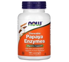 Пищеварительные ферменты папайи Now Foods (Papaya Enzymes) 180 леденцов