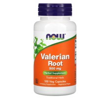 Корень валерианы Now Foods (Valerian Root) 500 мг 100 капсул