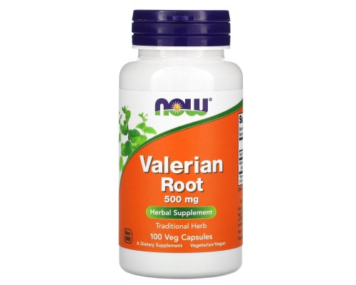 Корень валерианы Now Foods (Valerian Root) 500 мг 100 капсул