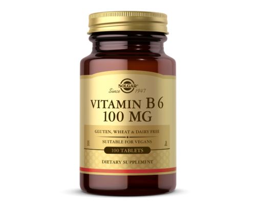 Вітамін В6 Solgar (Vitamin B6) 100 мг 100 таблеток