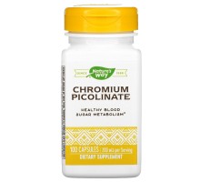 Піколінат хрому Nature's Way (Chromium Picolinate) 200 мкг 100 капсул