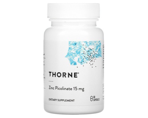 Цинк Пиколинат Thorne Research (Zinc Picolinate) 15 мг 60 капсул