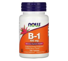 Вітамін B1 Тіамін Now Foods (Vitamin B1) 100 мг 100 таблеток