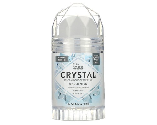 Минеральный твердый дезодорант, Без запаха, Crystal Body Deodorant, 4,25 унц. (120 г)