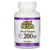 Витамин Е Natural Factors (Vitamin E) 200 МЕ 90 капсул