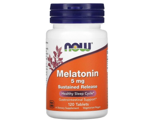 Мелатонін Now Foods (Melatonin) 5 мг 120 таблеток