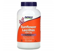 Лецитин Now Foods (Sunflower Lecithin) 1200 мг 200 желатиновых капсул