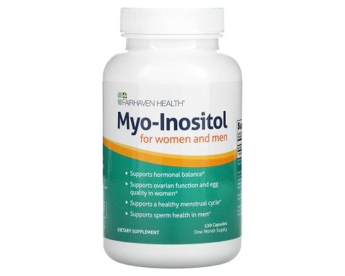 Инозитол для мужчин и женщин Fairhaven Health (Myo-Inositol for PCOS) 120 капсул